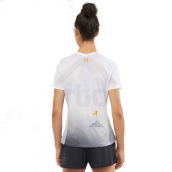 Футболка Salomon SENSE TEE W - біла / сіра