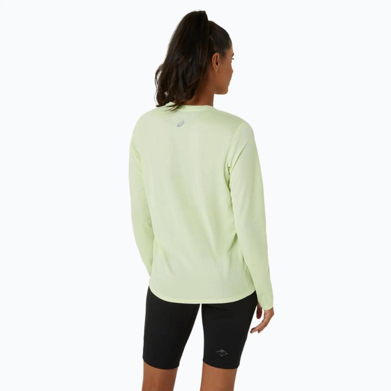 Футболка Asics Fujitrail Logo LS Top W - зелена