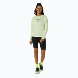 Футболка Asics Fujitrail Logo LS Top W - зелена