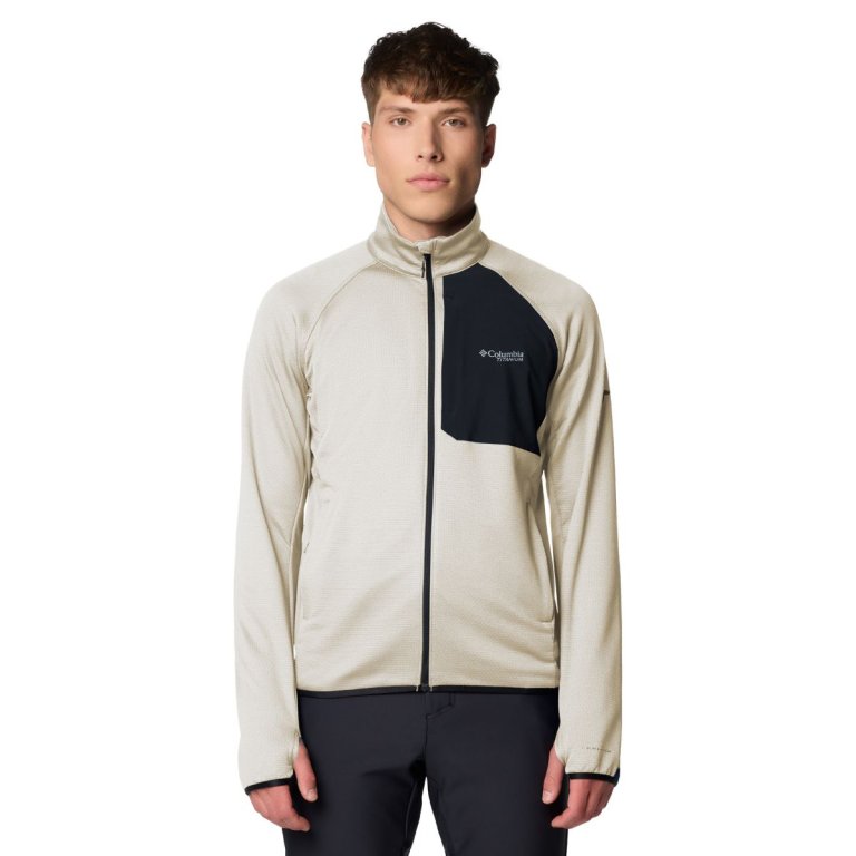 Кофта Columbia Triple Canyon™ Grid Fleece FZ II M - бежевий/чорний