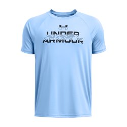 Футболка Under Armour Tech Split Wordmark SS J - синя