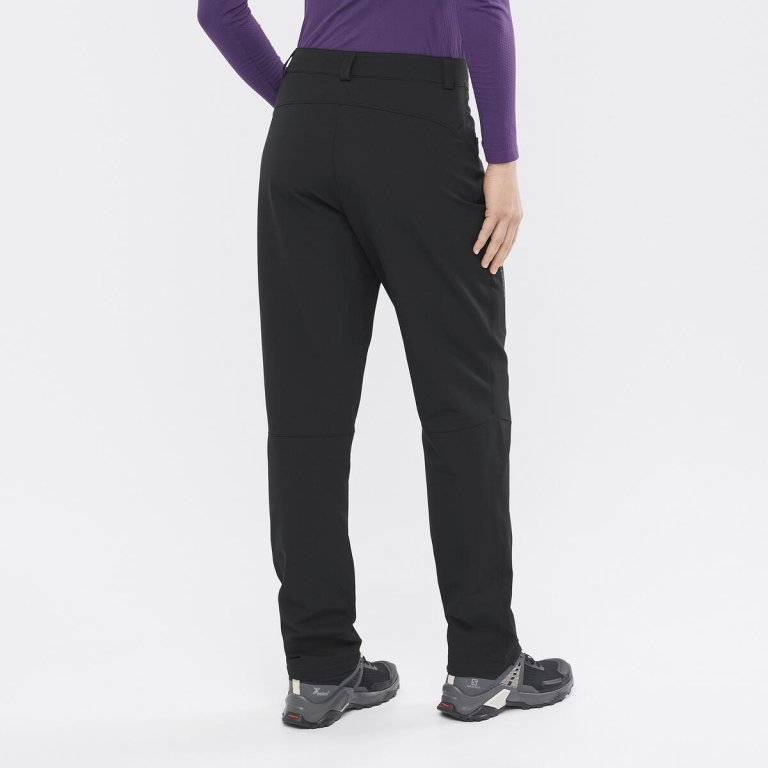 Штани Salomon Wayfarer Warm Pants W - чорні (збільшена довжина)