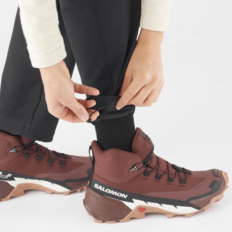Штани Salomon Wayfarer Warm Pants W - чорні (збільшена довжина)