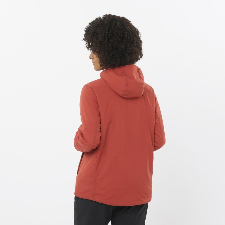 Куртка Salomon Mountain Flex Jckt Hood W - червоний