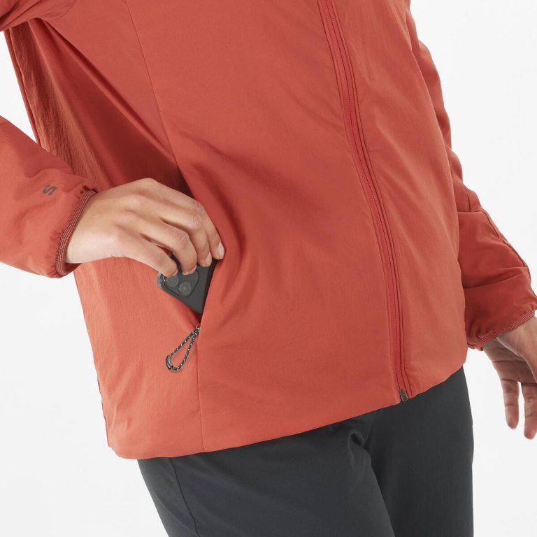 Куртка Salomon Mountain Flex Jckt Hood W - червоний