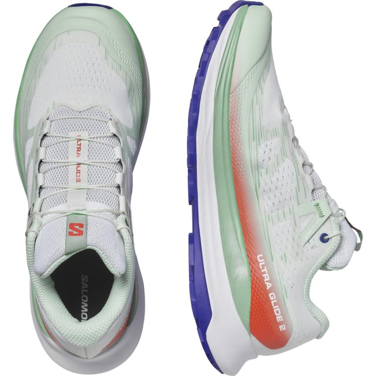Кросівки Salomon Ultra Glide 2 W - білий/зелений/червоний