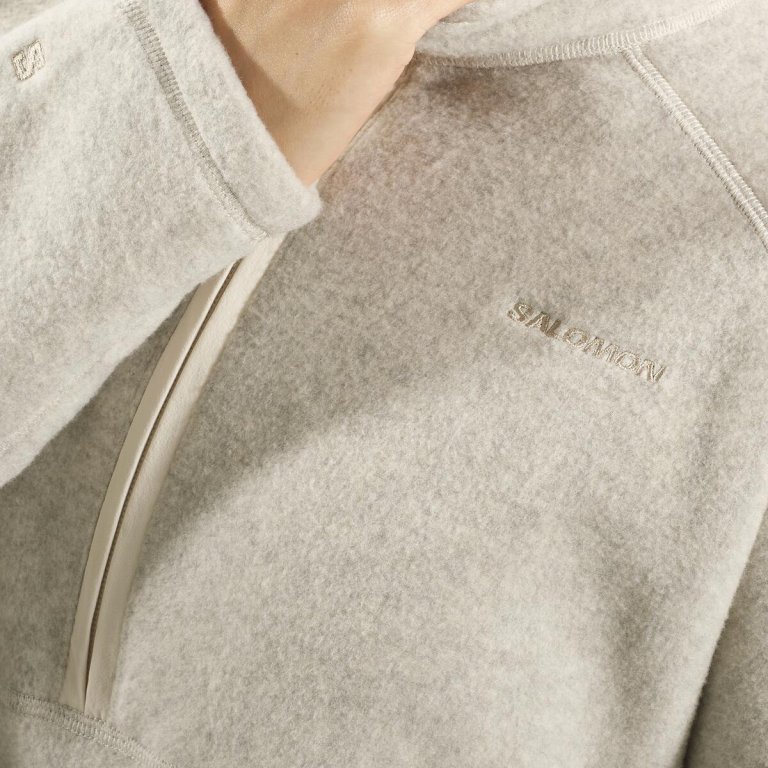 Кофта Salomon Chroma Fleece HZ W - бежевий