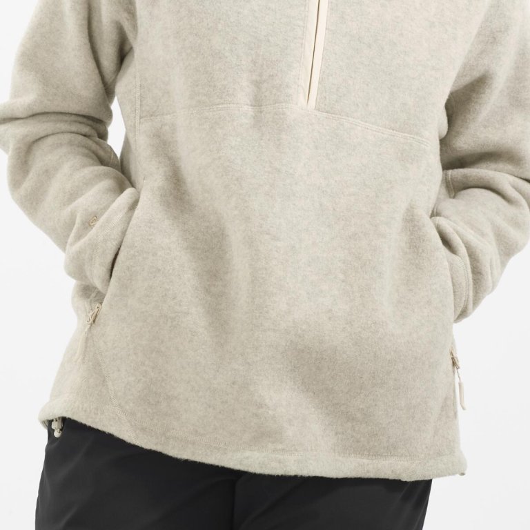 Кофта Salomon Chroma Fleece HZ W - бежевий