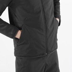 Кофта Salomon Outline Warm Hybrid HD M - чорний
