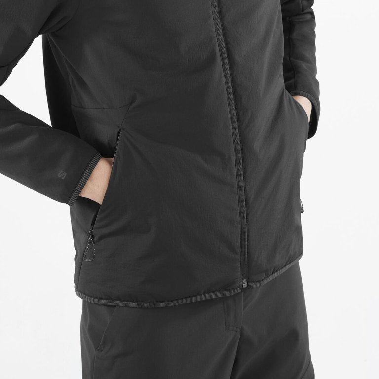 Кофта Salomon Outline Warm Hybrid HD M - чорний