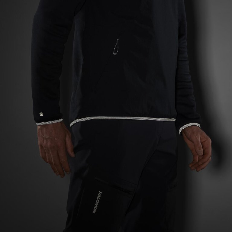 Кофта Salomon Outline Warm Hybrid CN M - чорний
