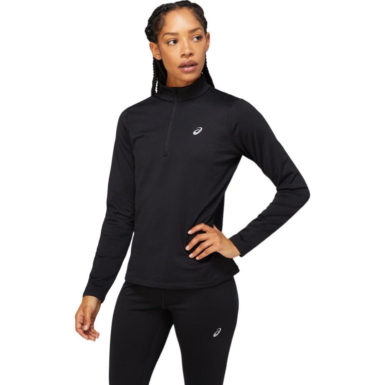 Футболка Asics Core LS 1/2 Zip W - чорний