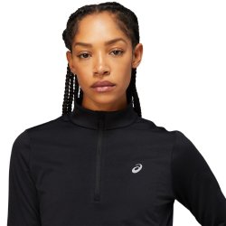 Футболка Asics Core LS 1/2 Zip W - чорний