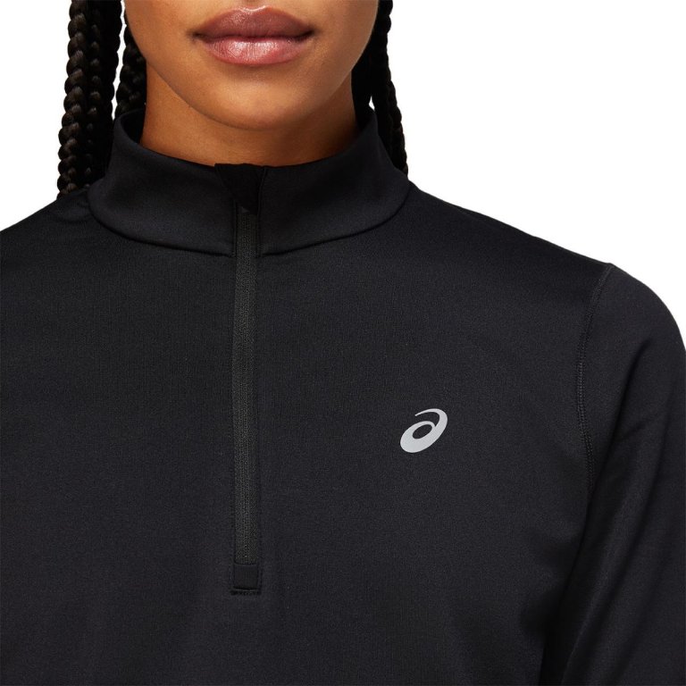 Футболка Asics Core LS 1/2 Zip W - чорний