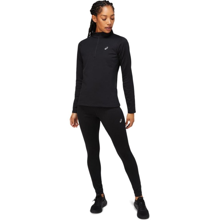 Футболка Asics Core LS 1/2 Zip W - чорний