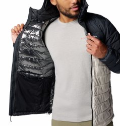 Куртка з капюшоном Columbia Powder Lite™ II M - сірий/чорний