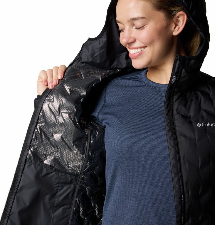 Bunda Columbia Delta Ridge™ II Down Hooded Jacket W - čierna