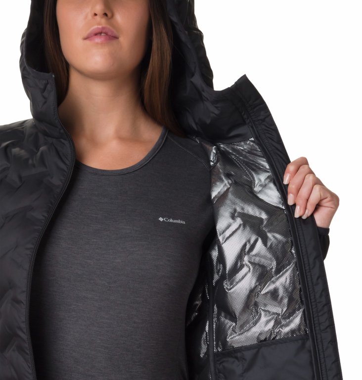 Bunda Columbia Delta Ridge™ II Down Hooded Jacket W - čierna