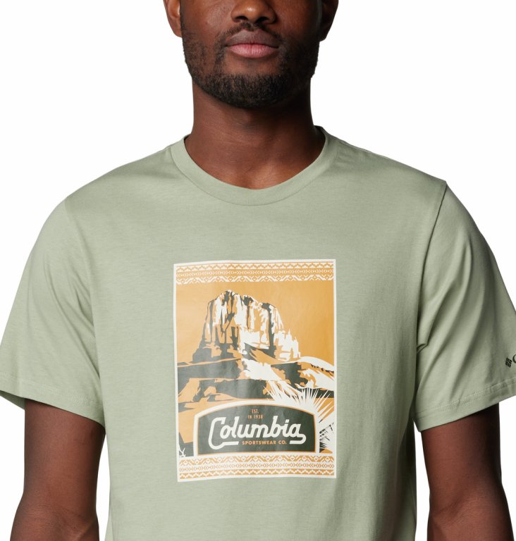 Футболка Columbia CSC™ Seasonal Logo Tee M - сірий/зелений