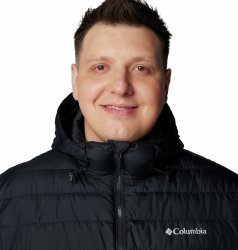 Куртка Columbia Powder Lite™ II з капюшоном M - чорна (великий розмір)