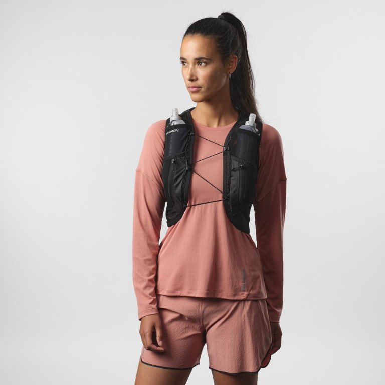 Желет Salomon Active Skin 12 з флягами W - чорний