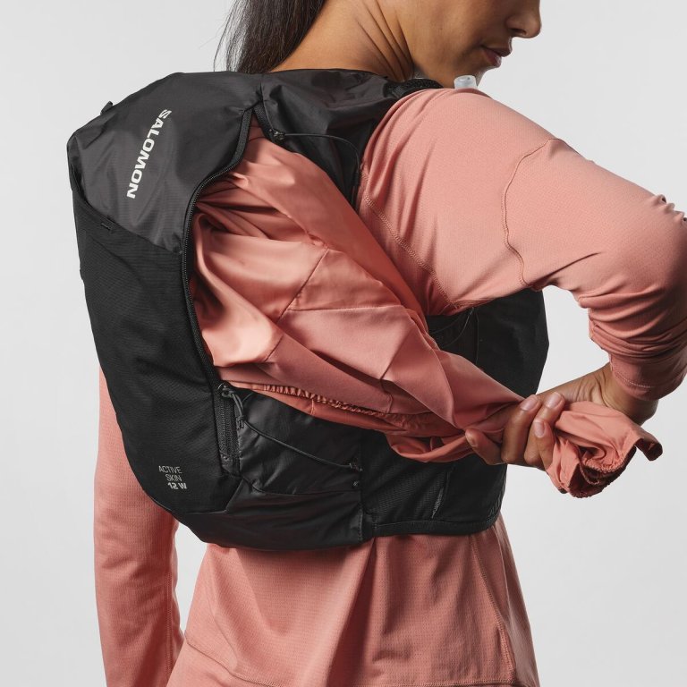 Желет Salomon Active Skin 12 з флягами W - чорний