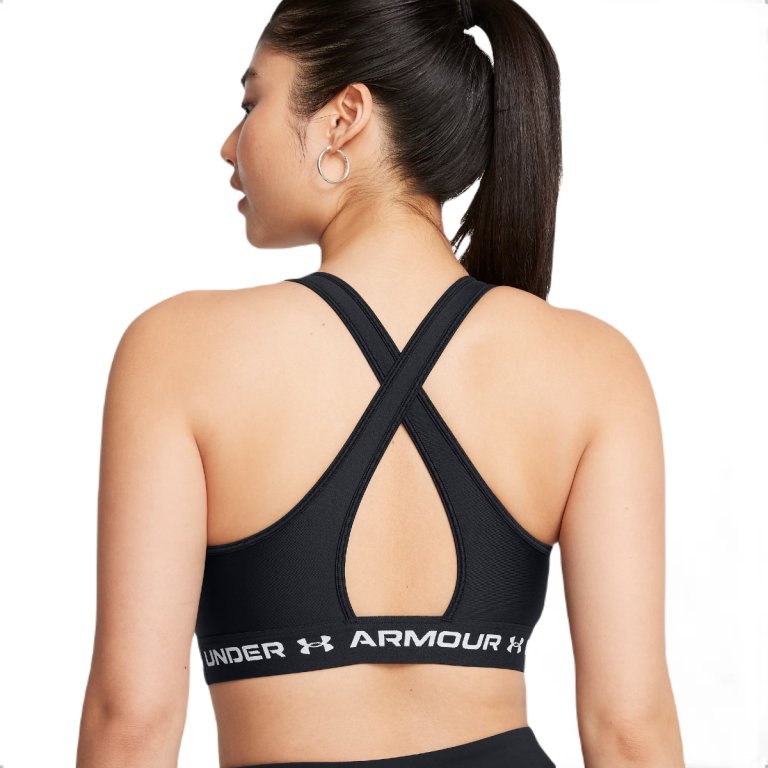 Бюстгальтер Under Armour Crossback Mid Bra W - чорний