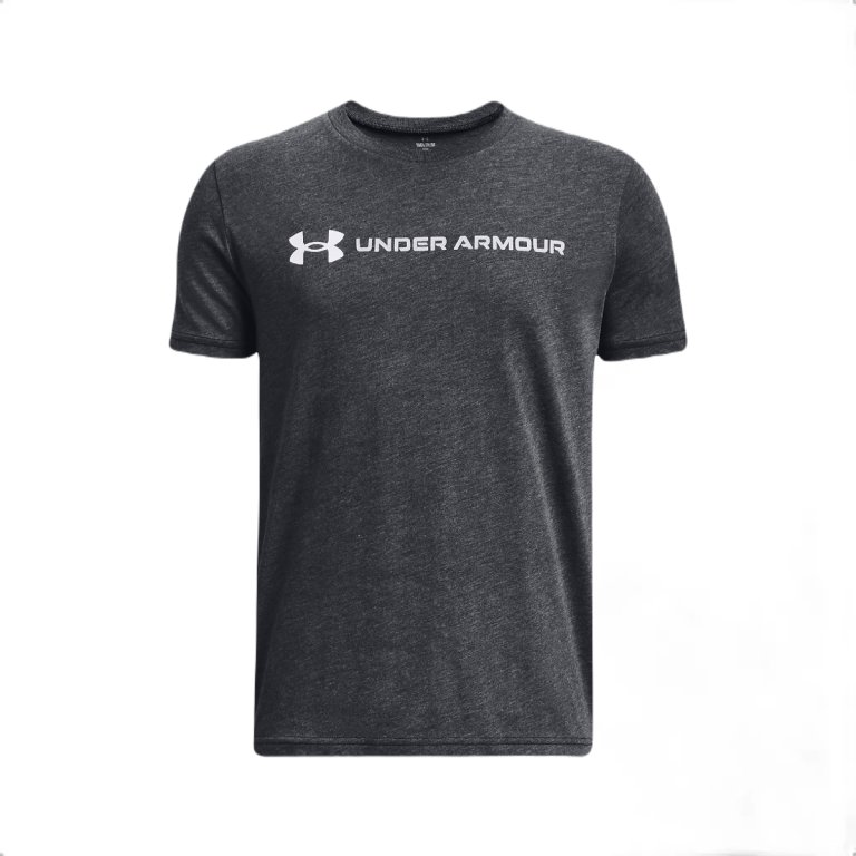 Футболка Under Armour UA Logo Woodmark SS J - чорна