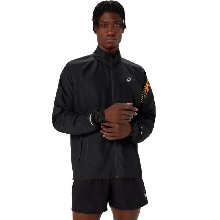 Куртка Asics Icon Jacket M - чорний/помаранчевий