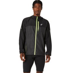 Вітрівка Asics Fujitrail Packable Windbreaker M - чорний/жовтий