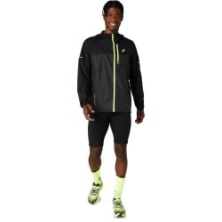 Вітрівка Asics Fujitrail Packable Windbreaker M - чорний/жовтий