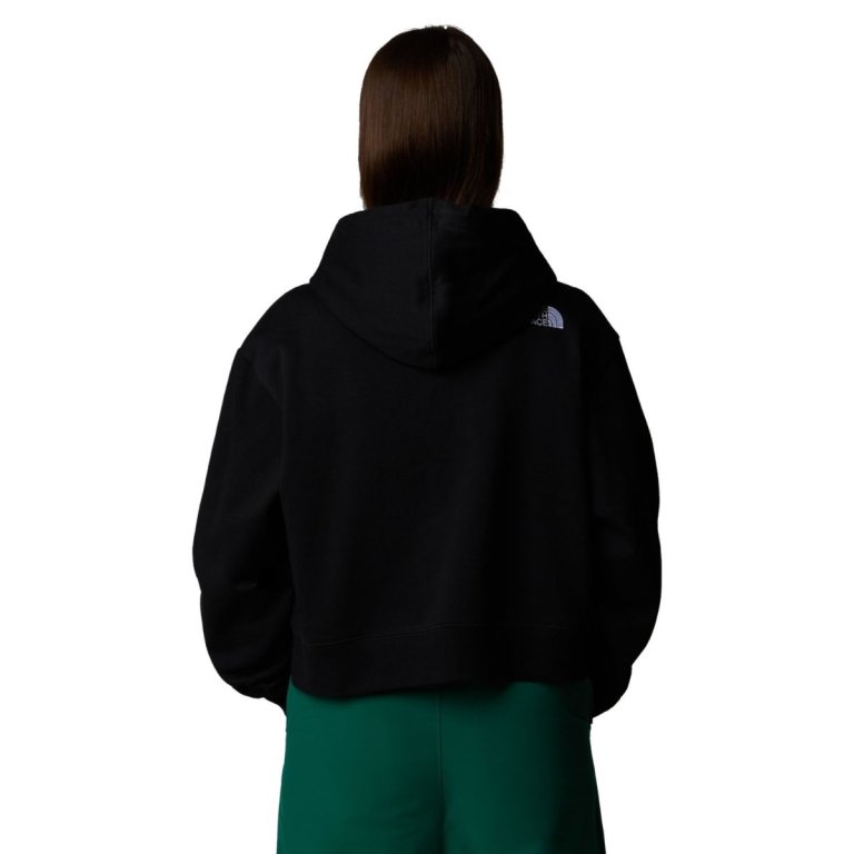 Mikina The North Face Essential Crop Hoodie W - čierna