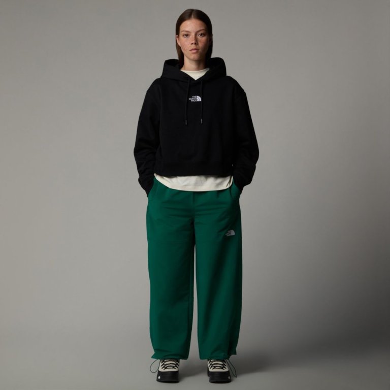 Mikina The North Face Essential Crop Hoodie W - čierna