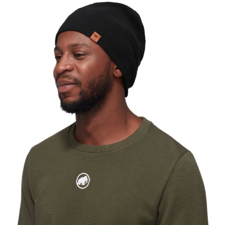 Шапка Mammut Fleece Beanie - чорна