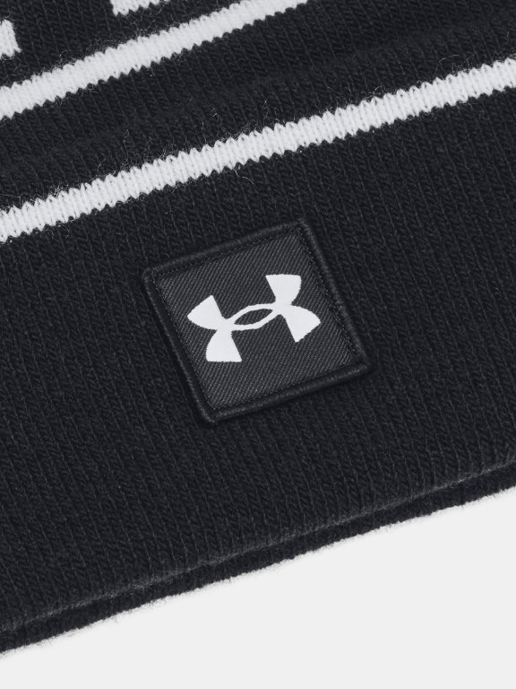 Шапка Under Armour Halftime Pom Beanie M - чорна