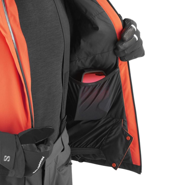Куртка Salomon Highland Jkt M - оранжевий/чорний
