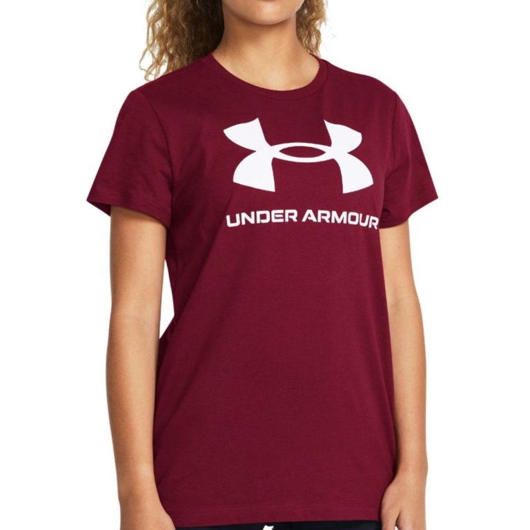 Футболка Under Armour UA Sportstyle Logo SS W - червона