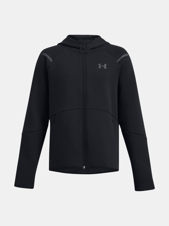 Світшот Under Armour UA B Unstoppable Flc FZ для хлопчиків - чорний