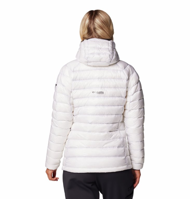 Bunda Columbia Arctic Crest™ Down Hooded Jacket W - bílá