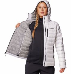 Bunda Columbia Arctic Crest™ Down Hooded Jacket W - bílá