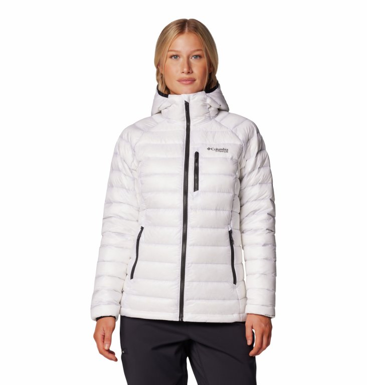 Bunda Columbia Arctic Crest™ Down Hooded Jacket W - bílá