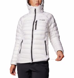 Bunda Columbia Arctic Crest™ Down Hooded Jacket W - bílá