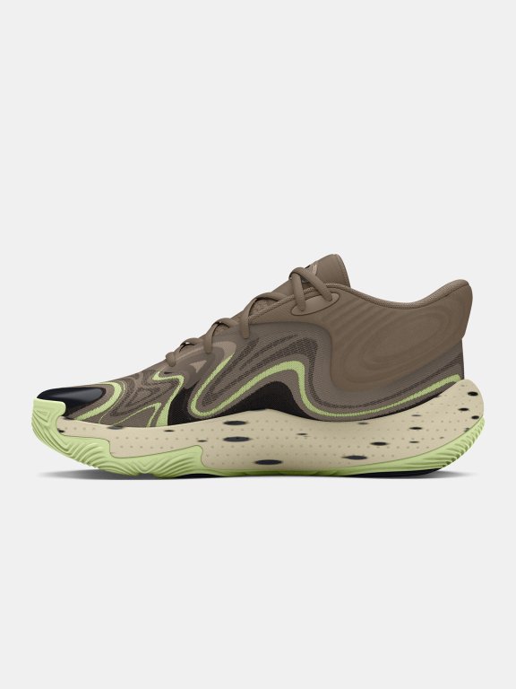 Unisexové boty Under Armour UA Spawn 6 Mid CAMO