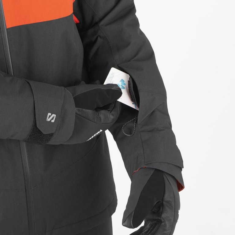 Куртка Salomon Transfer Puff Jkt M - червоний/чорний