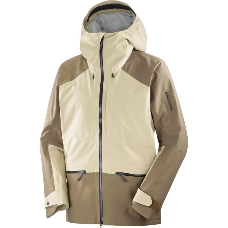 Куртка Salomon Absolute 3L Jkt M - білий/коричневий