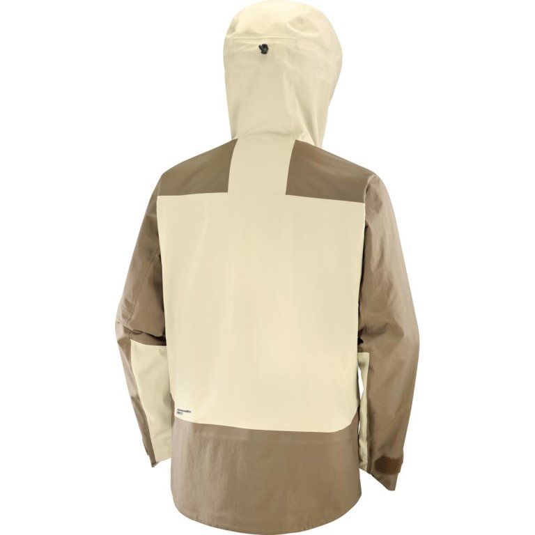 Куртка Salomon Absolute 3L Jkt M - білий/коричневий