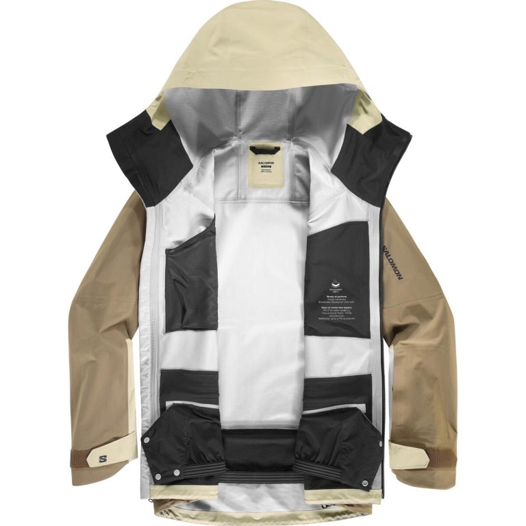 Куртка Salomon Absolute 3L Jkt M - білий/коричневий