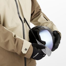 Куртка Salomon Absolute 3L Jkt M - білий/коричневий