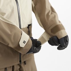 Куртка Salomon Absolute 3L Jkt M - білий/коричневий