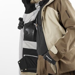 Куртка Salomon Absolute 3L Jkt M - білий/коричневий